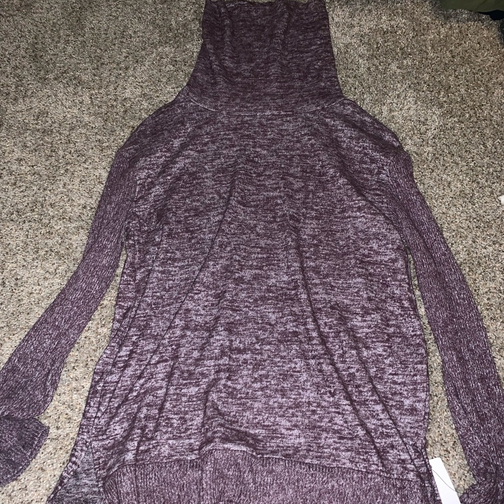 purple sweater